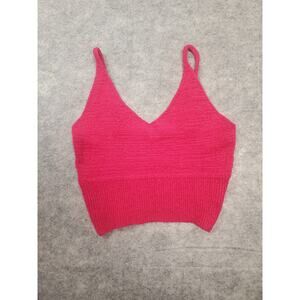 Altar'd State Women's Medium Pink Cropped Tank Top